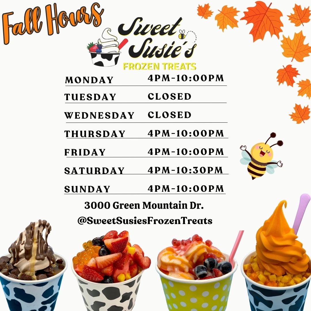 Sweet Susie's Frozen Treats"Branson's Favorite Dessert Shop"